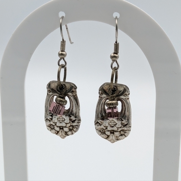 Hand crafted spoon earrings from Eternally Yours 1941 by 1847 Rogers Bros. - Picture 2 of 5